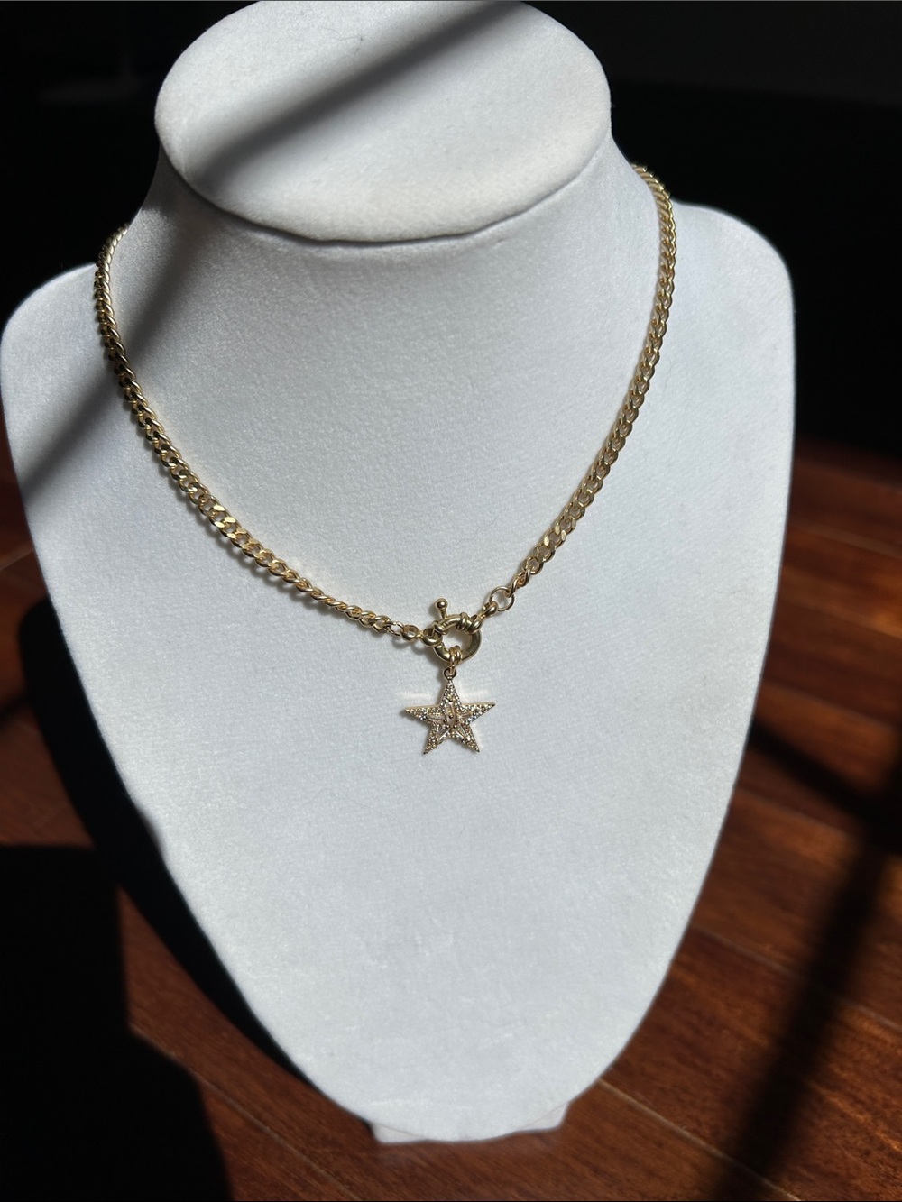 Jane Marie Gold Star Pendant Chain Necklace - Women Jewelry - Picture 3 of 5
